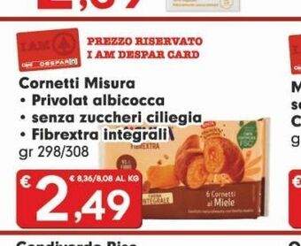 Eurospar Cornetti misura offerta
