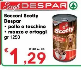 Eurospar Bocconi scotty despar offerta