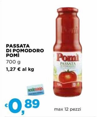 Coop Pomì Passata di Pomodoro 700 g offerta