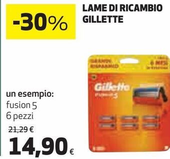 Coop Lame di ricambio gillette offerta