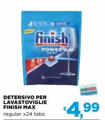 Coop Finish Detersivo per Lavastoviglie Max regular x24 tabs offerta