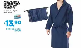 Coop Accappatoio in Microfibra Travel con Pochette offerta