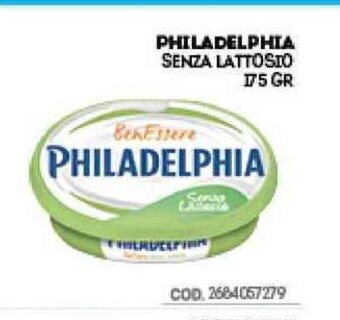 Eurocash Philadelphia Senza Lattosio 175 gr offerta
