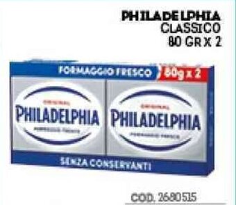 Eurocash Philadelphia Classico 80 gr x 2 offerta