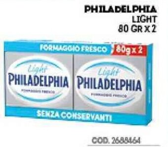 Eurocash Philadelphia Light 80 gr x 2 offerta