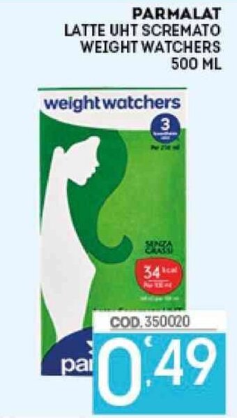 Eurocash Parmalat Latte UHT Scremato Weight Watchers 500 ml offerta