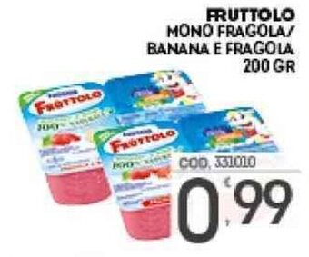 Fruttolo Mono Fragola/Banana E Fragola 200 gr