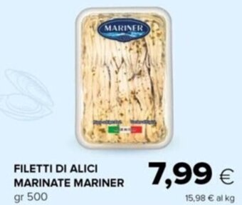Tigre Mariner Filetti di Alici Marinate gr 500 offerta