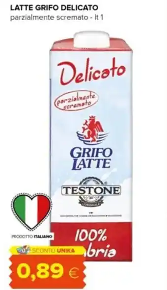 Tigre Delicato Latte Grifo Parzialmente Scremato - Lt 1 offerta