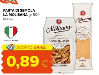 Tigre La Molisana Pasta di Semola gr 500 offerta