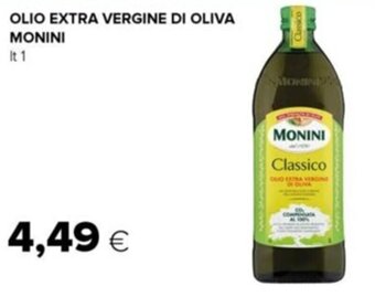 Tigre Monini Olio Extra Vergine di Oliva lt 1 offerta