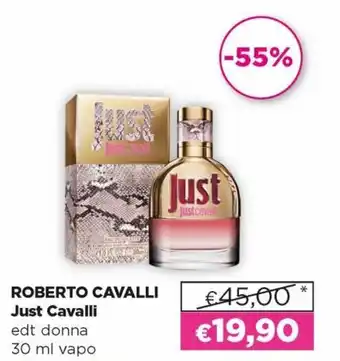 Acqua & Sapone Roberto Cavalli Just Cavalli EDT Donna 30 ml Vapo offerta