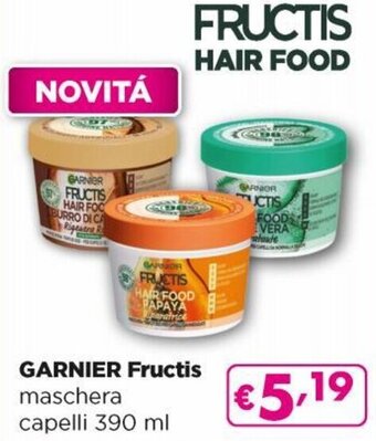 Acqua & Sapone Garnier Fructis Maschera Capelli 390 ml offerta