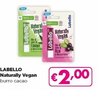 Acqua & Sapone Labello Naturally Vegan Burro Cacao offerta