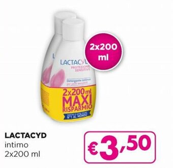 Acqua & Sapone Lactacyd Intimo 2x200 ml offerta