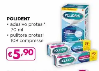Acqua & Sapone Polident Adesivo Protesi 70 ml, Pulitore Protesi 108 Compresse offerta