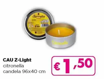 Acqua & Sapone Cau Z-Light Citronella Candela 96 x 40 cm offerta