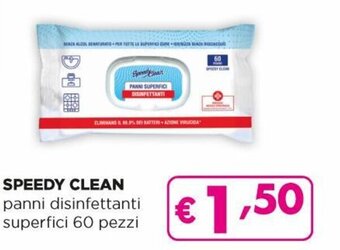 Acqua & Sapone Speedy Clean Panni Disinfettanti Superfici 60 Pezzi offerta