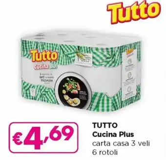 Acqua & Sapone Tutto Cucina Plus Carta Casa 3 Veli 6 Rotoli offerta