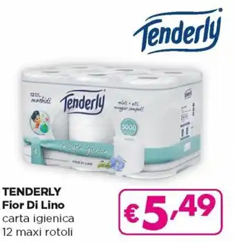 Acqua & Sapone Tenderly Fior di Lino Carta Igienica 12 Maxi Rotoli offerta