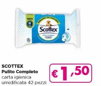 Acqua & Sapone Scottex Pulito Completo Carta Igienica Umidificata 42 Pezzi offerta