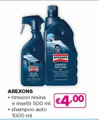 Acqua & Sapone Arexons Rimuovi Resina E Insetti 500 ml, Shampoo Auto 1000 ml offerta