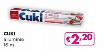 Acqua & Sapone Cuki Alluminio 16 m offerta