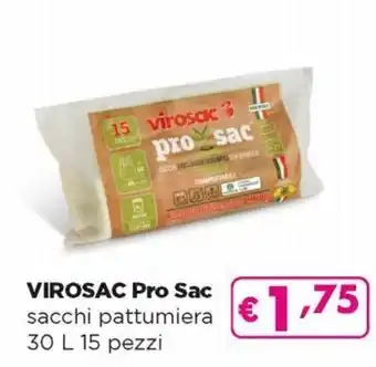 Acqua & Sapone Virosac Pro Sac Sacchi Pattumiera 30 l 15 Pezzi offerta