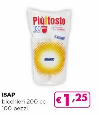 Acqua & Sapone Isap Bicchieri 200 cc 100 pezzi offerta