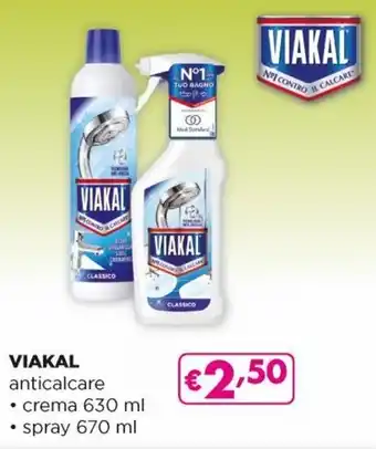 Acqua & Sapone Viakal Anticalcare Crema 630 ml, Spray 670 ml offerta