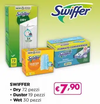 Acqua & Sapone Swiffer Dry 72 Pezzi, Duster 19 Pezzi, Wet 30 Pezzi offerta