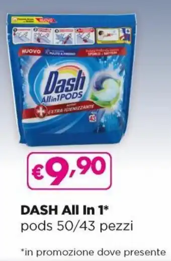 Acqua & Sapone Dash All in 1 Pods 50/43 Pezzi offerta