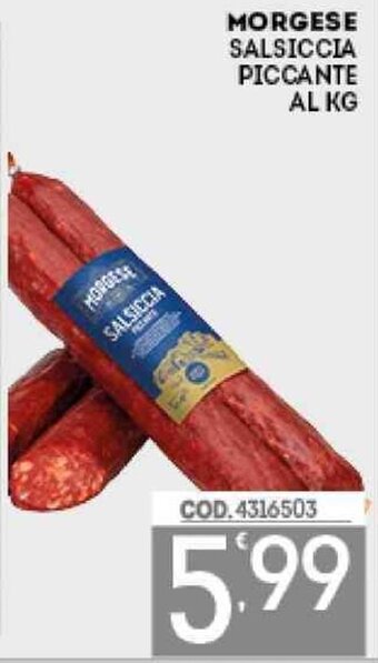 Eurocash Morgese Salsiccia Piccante offerta