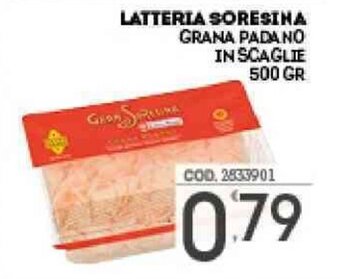 Eurocash Latteria Soresina Grana Padano In Scaglie 500 gr offerta