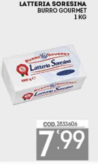 Eurocash Latteria Soresina Burro Gourmet 1 kg offerta