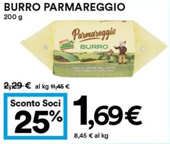 Coop Parmareggio Burro 200 g offerta