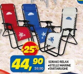 Risparmio Casa Sdraio Relax stelle marine/tartarughe offerta