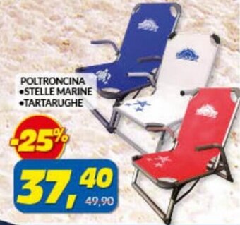 Risparmio Casa Poltroncina Stelle marine/tartarughe offerta