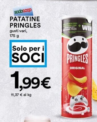Coop Pringles Patatine 175 g offerta
