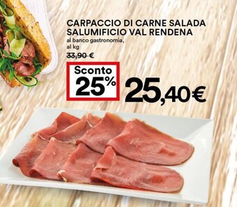 Coop Carpaccio di Carne Salada Salumificio Val Rendena offerta
