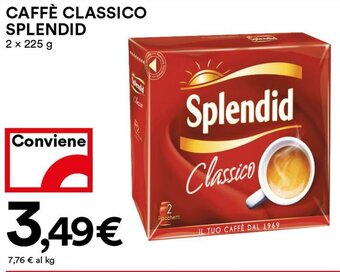 Coop Splendid Caffè Classico 2 x 225 g offerta