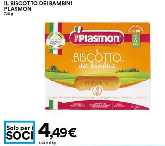 Coop Plasmon Il Biscotto Dei Bambini 720 g offerta