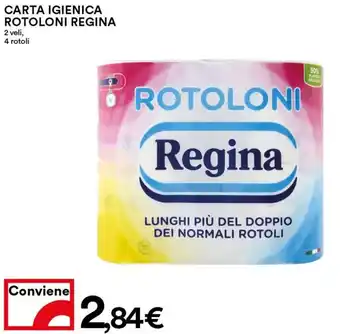 Coop Rotoloni Regina Carta Igienica 2 Veli, 4 Rotoli offerta