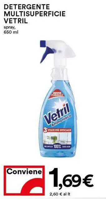 Coop Vetril Detergente Multisuperficie Spray 650 ml offerta