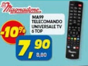 Magnadyne MA99 Telecomando universale TV 6 Top
