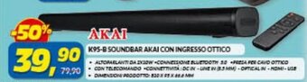 Risparmio Casa Akai K95-B Soundbar con Ingresso Ottico offerta