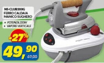 Risparmio Casa NS-CLUB300G Ferro Caldaia Manico Sughero offerta