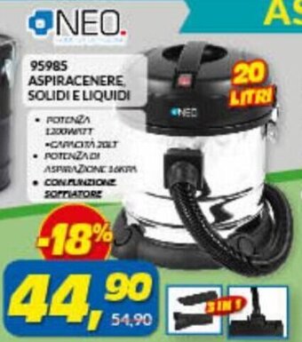 Risparmio Casa Neo 95985 Aspiracenere Solidi e liquidi offerta