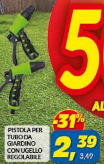 Risparmio Casa Pistola per tubo da giardino con ugello regolabile offerta