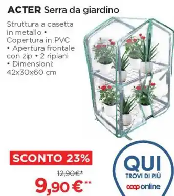 Coop Acter Serra da Giardino 42x30x60 cm offerta